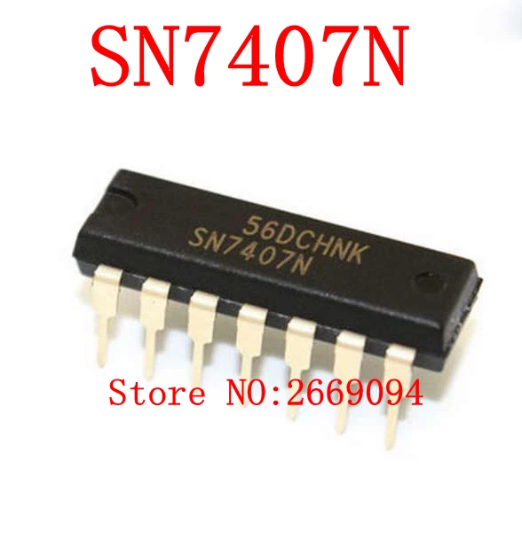 50 шт./100 шт. SN7407N DM7407N HD7407P SN7407 7407P 7407N 7407 новый оригинальный подлинный встроенный