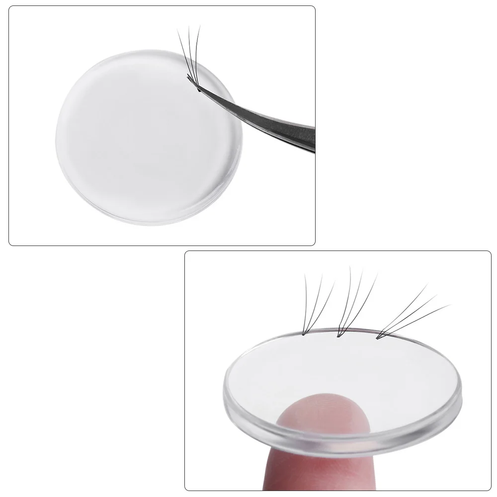 

1 Pcs Silicone Eyelashes Extension Stand Eye Lashes Adhesive Glue Holder Palette Pallet Eyelash Grafting Makeup Tools