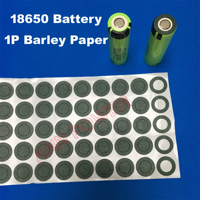 

barley paper 18650 battery Insulation Spacer 1P Barley Paper with glue used for 18650 Cylindrical lithium batteries cell