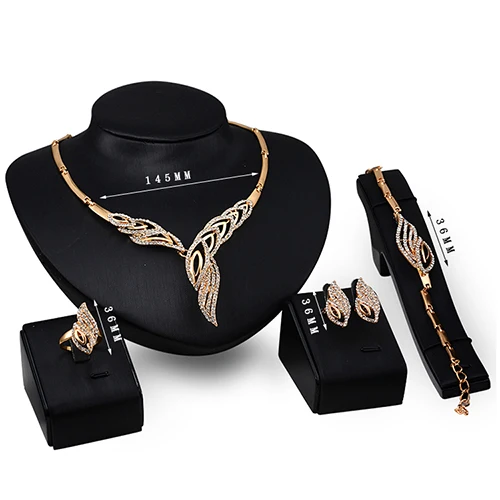Комплект из колье серёг вечерние кольца с волнистыми вставками|necklace ice|earring necklace