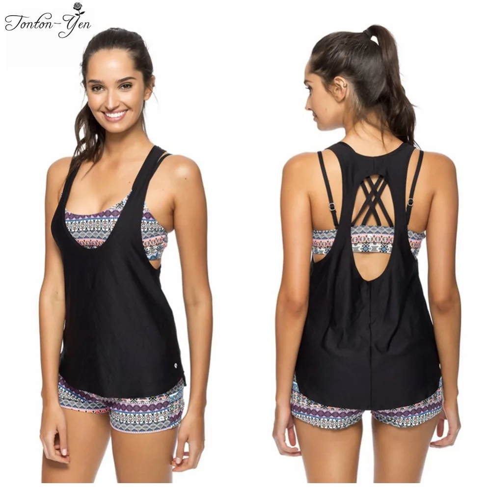 3 piece tankini set Clearance