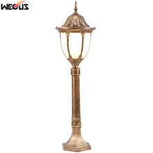 WECUS) Открытый Патио водонепроницаемый светильник газон, садовый ландшафтный светильник, парк сад высокий полюс уличный светильник