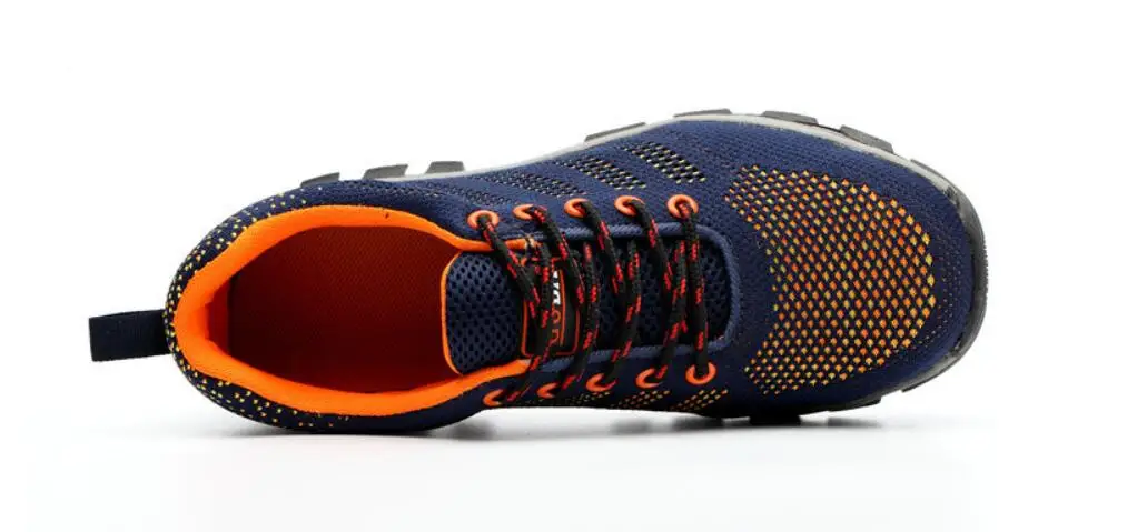 XEK الرجال الموضة حجم كبير شبكة تنفس مقدمة حذاء من المعدن سلامة العمل أحذية الصيف عدم الانزلاق منصة الأدوات الأحذية wyq05 XEK الرجال الموضة حجم كبير شبكة تنفس مقدمة حذاء من المعدن سلامة العمل أحذية الصيف عدم الانزلاق منصة الأدوات الأحذية wyq05