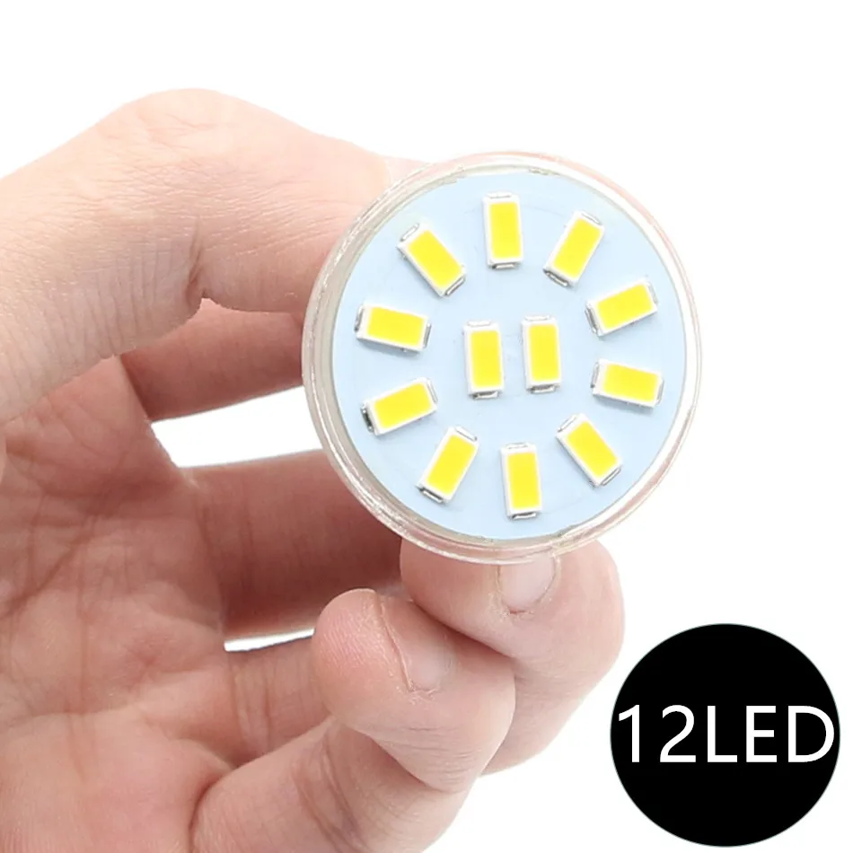 BEILAI 10PCS SMD 5730 MR11 Светодиодный точечный светильник лампы AC/DC 12V 24V лампада