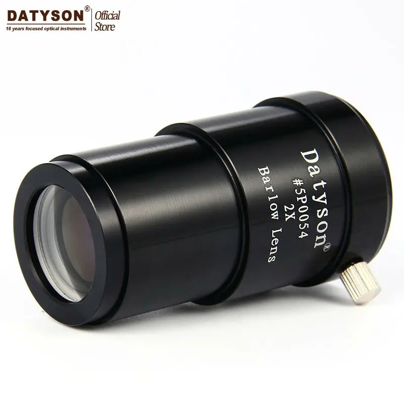 Barlow Lente Fully Totalmente Metal 2 Vezes Ampliação Ocular Telescópio Astronômico 2x 1.25