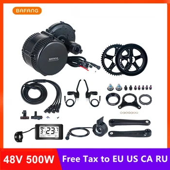 

Bafang 8Fun 48V 500W BBS02B Mid Drive Motor Conversion Kits For Electric Bike Brake Crank Speed Sensor C961 C965 Display Parts