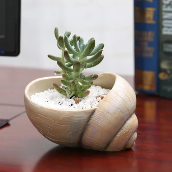 

Quality Creative Flower Pot Multi-meat Resin Snail Shape Home Garden Wedding Decoration Container Ornaments Organizers HR