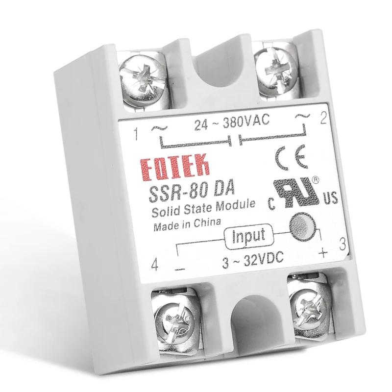 SSR 80DA промышленное твердотельное реле 80A 80 DA Входное управляющее напряжение 3 32 в 12