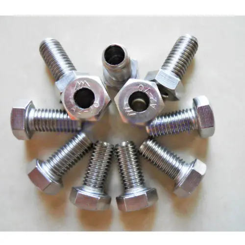 1Pcs M12 M14 M16 Stainless Steel Hollow Hex Head Screw Lamp with Hole