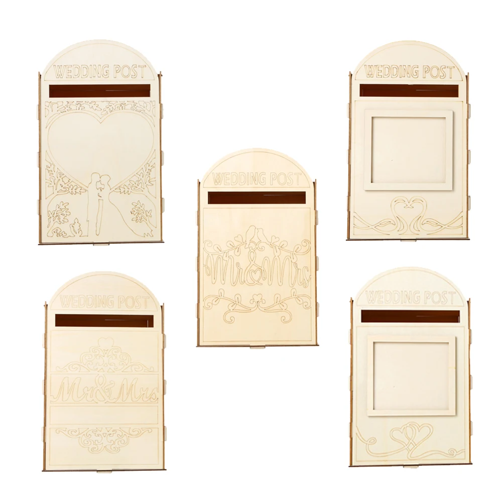 Новые деревянные товары для свадьбы почтовый ящик Королевская почта стилизованная креативная буквенная коробка ремесла украшения для карт