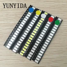 YUNYIDA 100 шт. = 5 цветов x 20 шт. SMD 5730 5630 светодиодный Диод в ассортименте комплект светодиодный Диод зеленый/красный/белый/синий/желтый