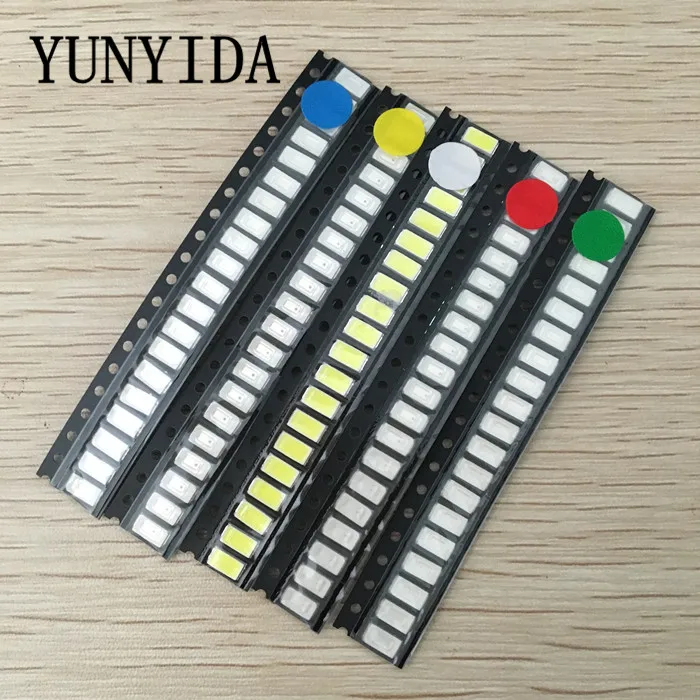 

YUNYIDA 100pcs=5 colors x 20pcs SMD 5730 5630 LED Diode Assortment KIT LED Diode Kit Green / RED / White / Blue / Yellow