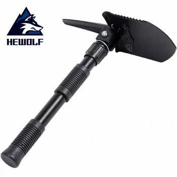 

Hewolf Camping Garden Shovel Large Military Shovel Folding Camping Shovel Portable Multifunction Shovel Emergency Lifesave Tool