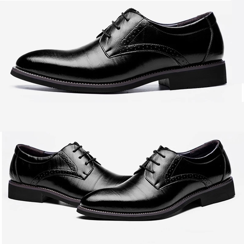 Merkmak/Новинка; мужские туфли-Броги из высококачественной натуральной кожи; деловая модельная обувь bullock на шнуровке; мужские оксфорды; Мужская официальная обувь