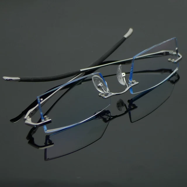 custom rimless eyeglasses