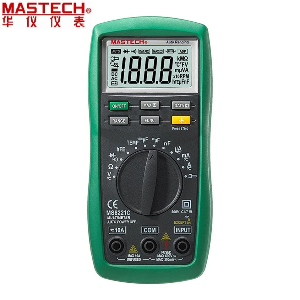 Цифровой Мультиметр MASTECH MY62, Ручной Измеритель DMM С Емкостью.