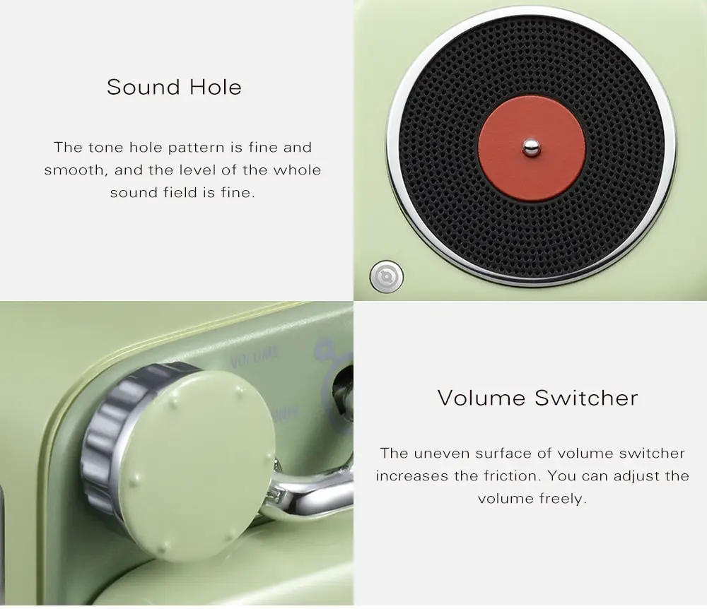 B612 Smart Mini Wireless Speaker Music Player APP Controller from Xiaomi youpin- Green Snake