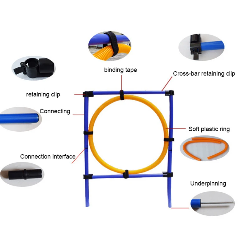 Товары для уличных тренировок для щенков, спортивное оборудование для питомцев, обучающие игрушки для собак, прыжки на открытом воздухе, прыжки по кругу