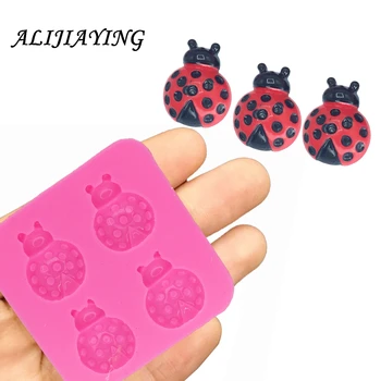 

Insect Ladybug Sugarcraft silicone mold Branch fondant mould cake decorating tools chocolate mold dessert tool DY0022