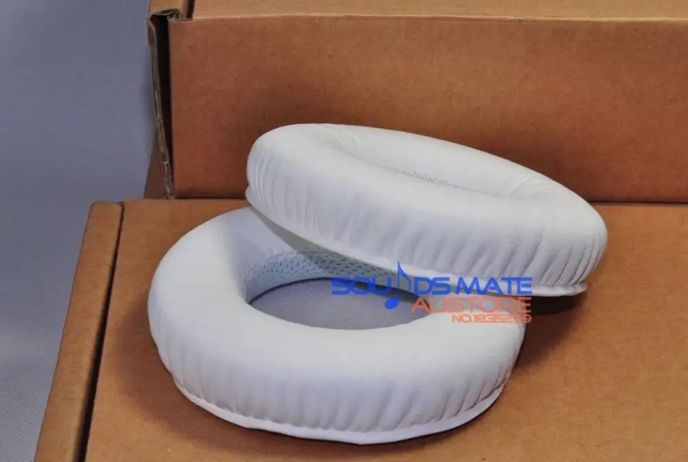 Genuine Leather Soft Thick White Cushion Foam Ear Pads For JBL S700 S500 Over Ear Headphone