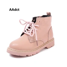 

AAdct Autumn new girls boots spring fashion little kids boots for girls princess British style Martin children boots shoes