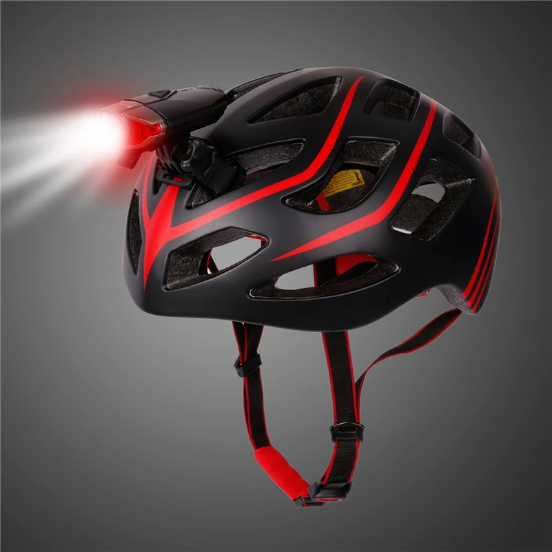 Перезаряжаемый велосипедный светильник на руль, светодиодный передний велосипедный светильник, водонепроницаемый IP45, безопасный дорожный MTB велосипедный шлем, светильник