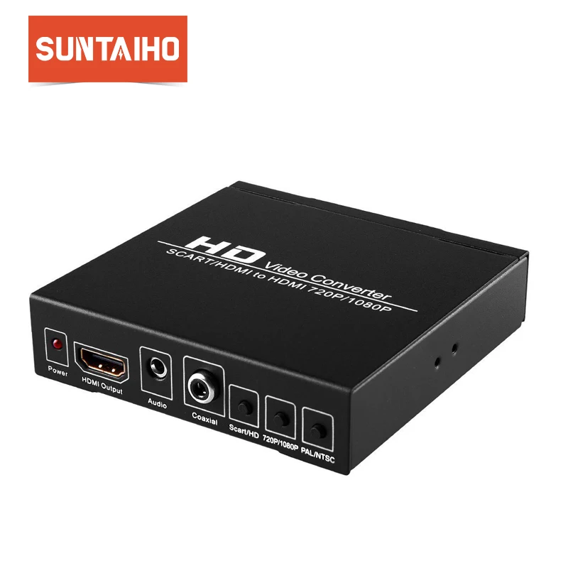 Цифровой преобразователь Suntaiho SCART HDMI в видео высокой четкости Full HD 720P 1080P с блоком