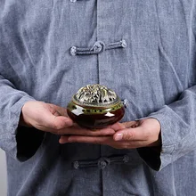 10*7,2*7,4 см керамический, с обратным потоком ладан горелки портативный курильница ладан держатель изысканный Йога ароматерапия Будда курильница