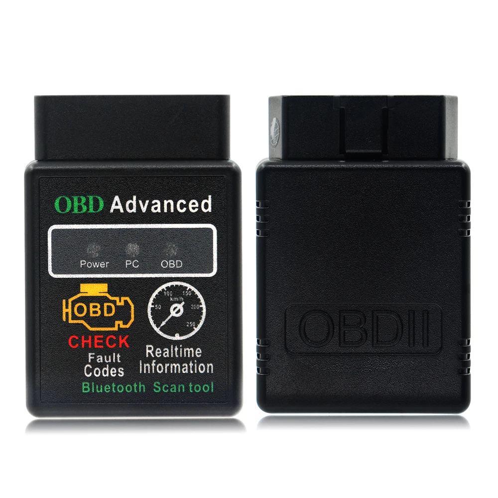 25K80 HHOBD V1.5 HH OBD Мини диагностический инструмент ELM327 черный Bluetooth OBD2 CAN беспроводной