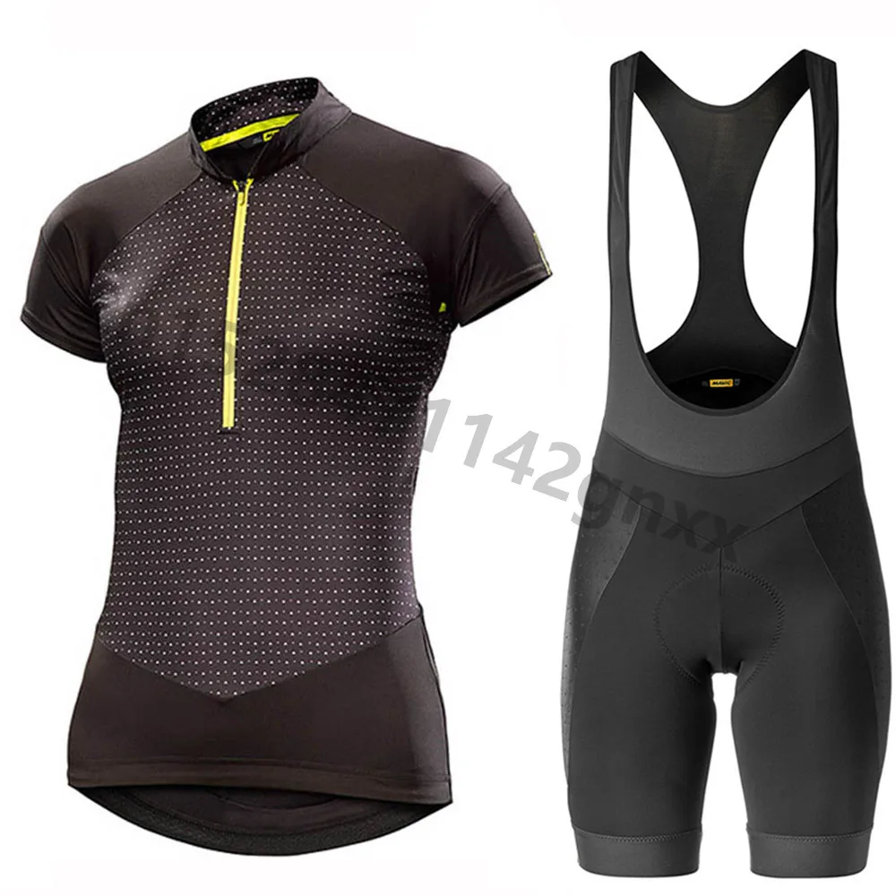 New MAVIC Summer Anti UV Cycling Jersey Set PRO TEAM MTB Bicycle Clothing Quick Dry Maillot Ropa Ciclismo Women Cycling Set - Цвет: 2