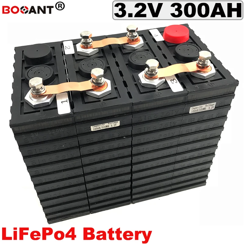 

Free Shipping 3.2V 300Ah LiFePo4 Lithium battery For Electric Bike Solar Energy Storage 12V 24V 36V 48V 72V Lithium Battery 3.2V