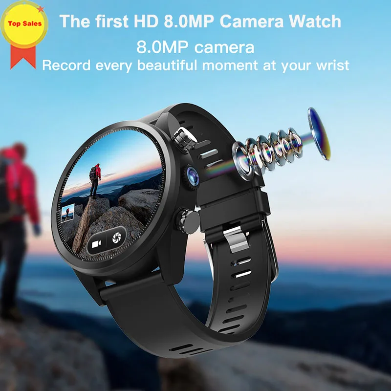 new smart android 7.1.1 watch 8MP Camera MTK6739 3G+32G 1.39'' AMoled 620mah battery sim Card GPS 4G WIFI business Smartwatches