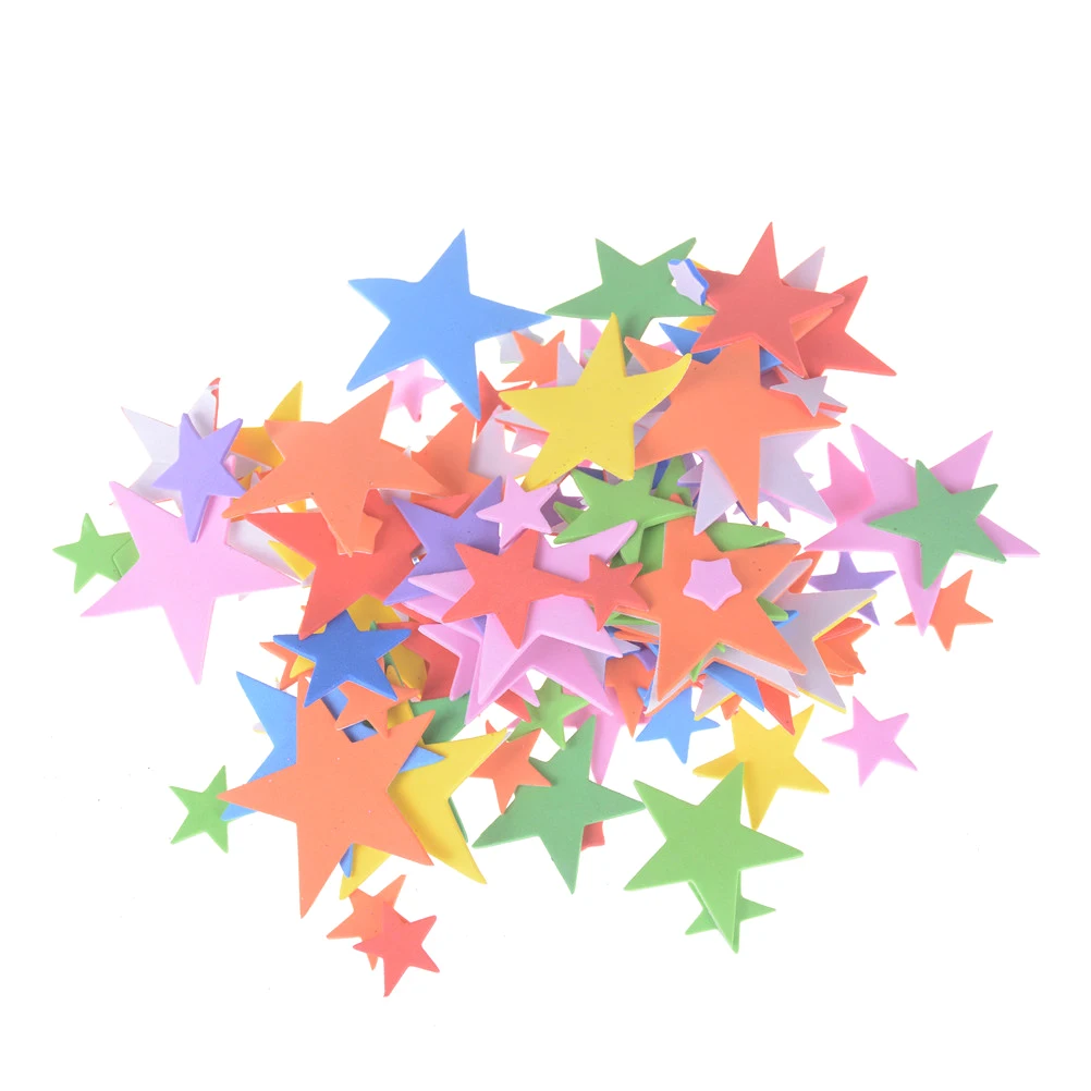 Mixed Star foam stickers Scrapbooking kit DIY Cheap kindergarten craft