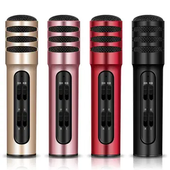 

Handheld Microphone C7 Phone K Song Condenser Microphone Universal K-Live Microphone Compatible Mobile Phone Computer r15