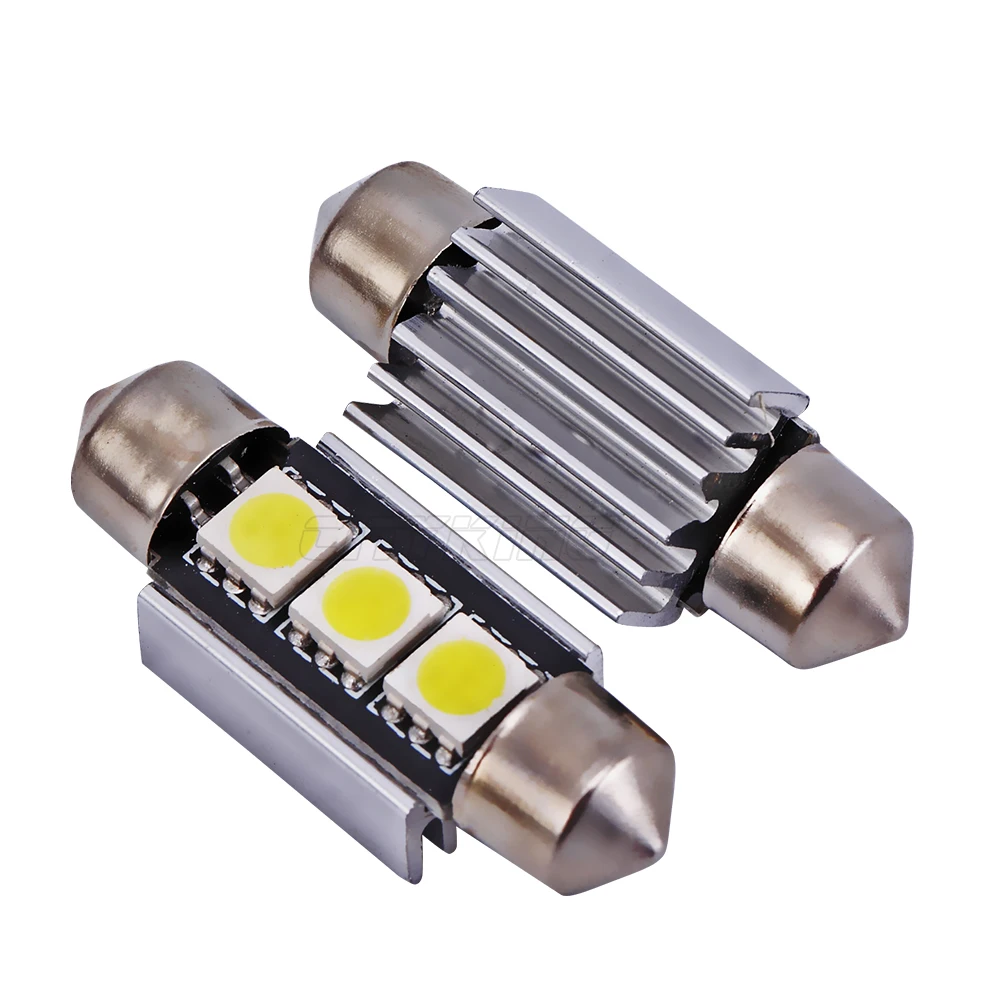 1000 шт. гирлянда 3led свет/C5W 36 мм/39 мм/42 мм плафон 3SMD 5050 светодиодные фонари без ошибок OBC WHTE, для Audi BMW