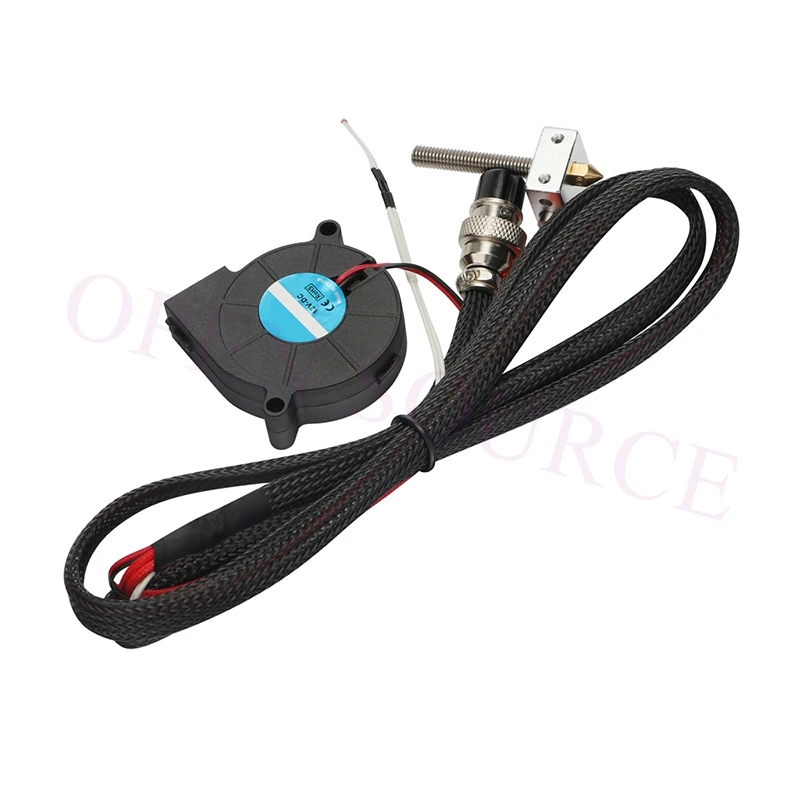 

ANYCUBIC 3d Printer 4max 12v 1.75mm/0.4mm Nozzle Extruder Hotend Kit w/ Throat Fast Joint Heating Tube Cooling Fan Thermistor