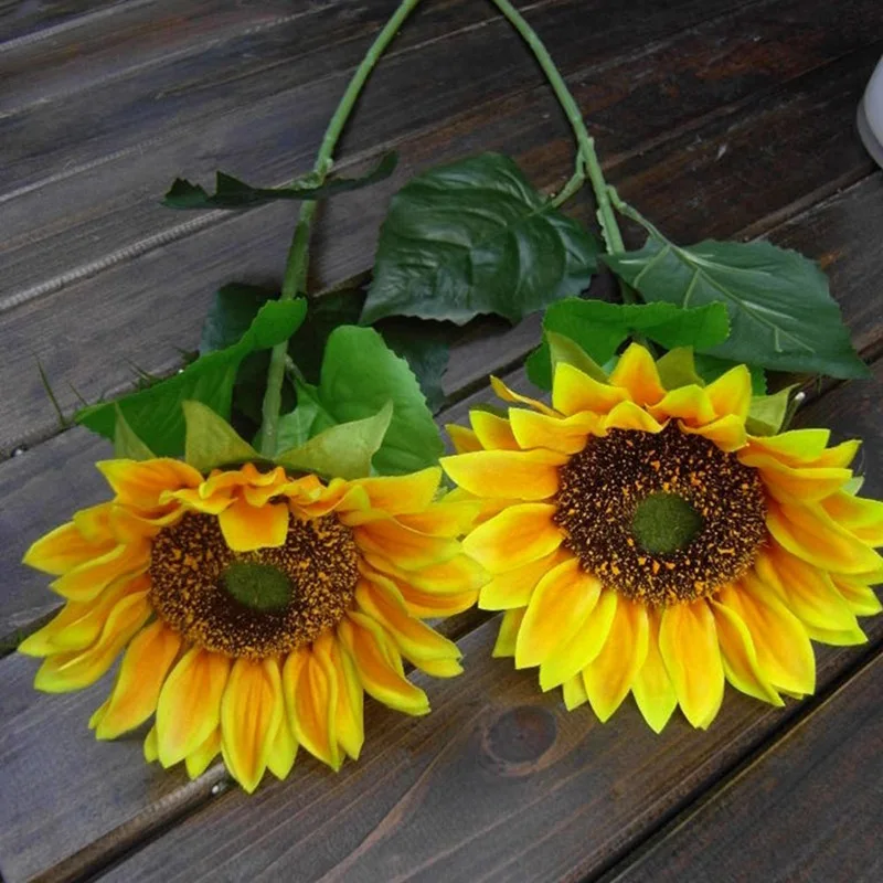 

1Pcs 62cm Length Artificial Flowers Simulation Sun Flower Dance Studio Shoot Props Home Wedding Decoration
