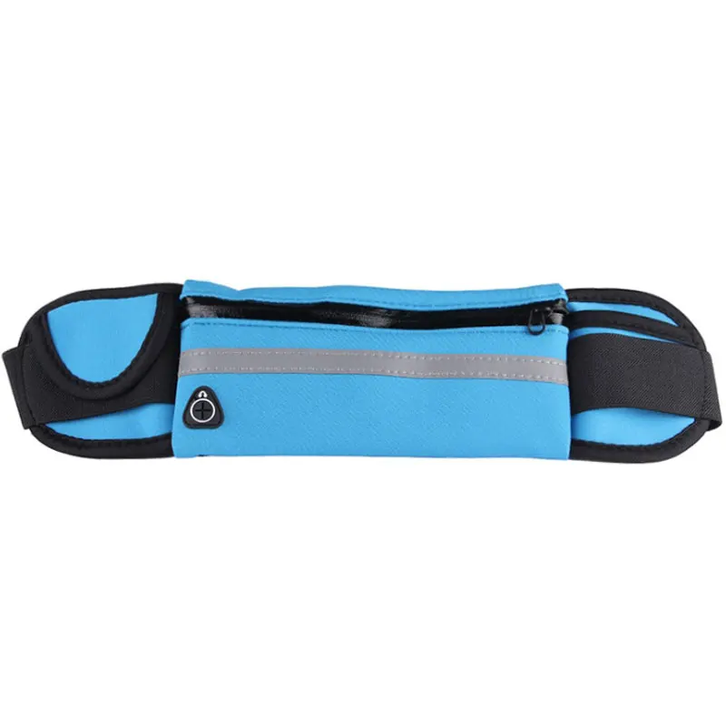 Для мужчин женщин Бег поясная сумка Фитнес-пакеты держатель мобильного телефона спортивный беговой Пояс Сумки для воды - Цвет: Blue