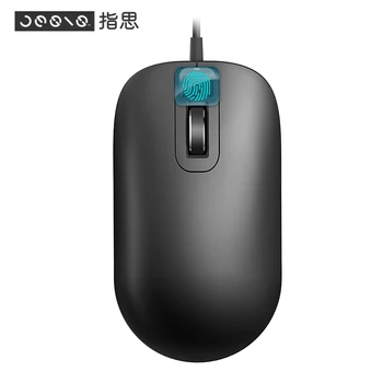

Jesis Fingerprint Mouse Replace Input Password Wired Optical Ergonomic Game Work Mouse for PC Laptop Computer SilenceGaming Mice