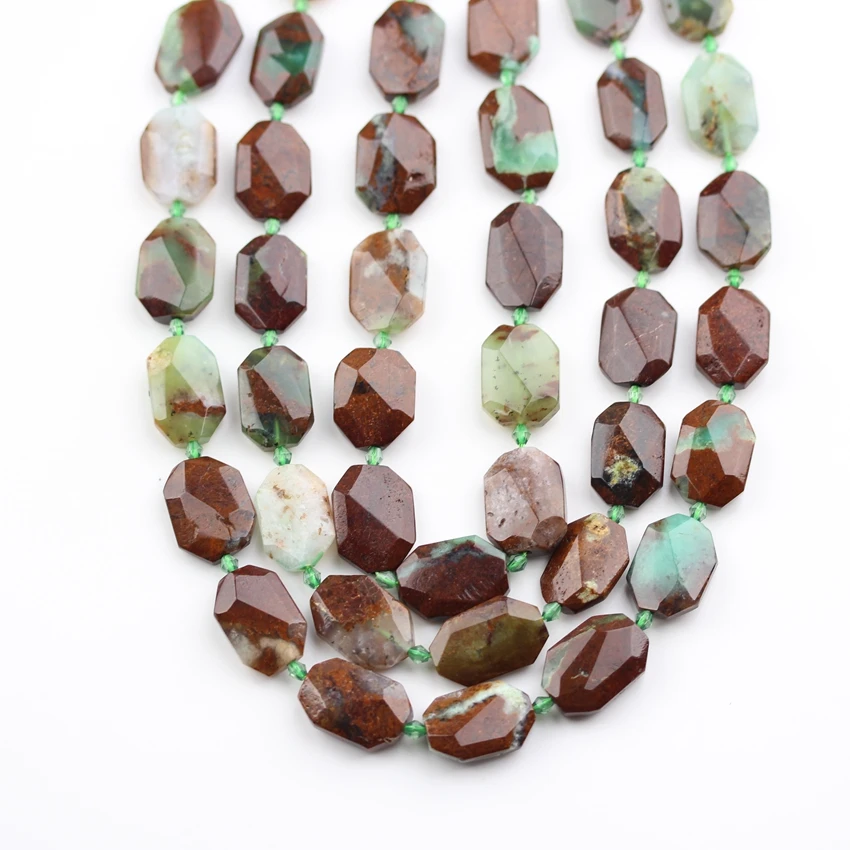 

Approx 15-18PCS,Natural Australian Jades Octangle Shape Beads,Center Drilled,Faceted Polished Raw Stones Slab Jewelry Crafts