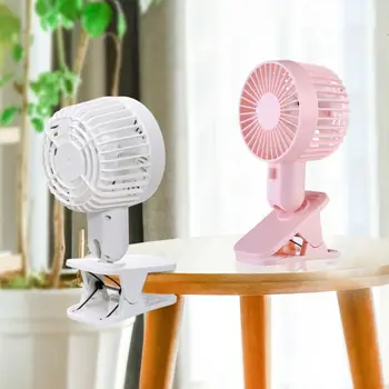 

Fan Clip Electronic Double-Blade Air Cooling Table Adjustable USB Rechargeable Portable PC Home Office School
