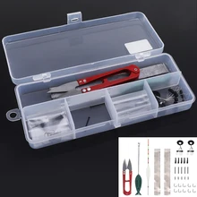 33 шт./компл. рыбалки аксессуаров поплавок свинцовую кожу пространство фасоли рыболовный крючок костюм Для рыбалки с коробкой для Тайвань рыбалка