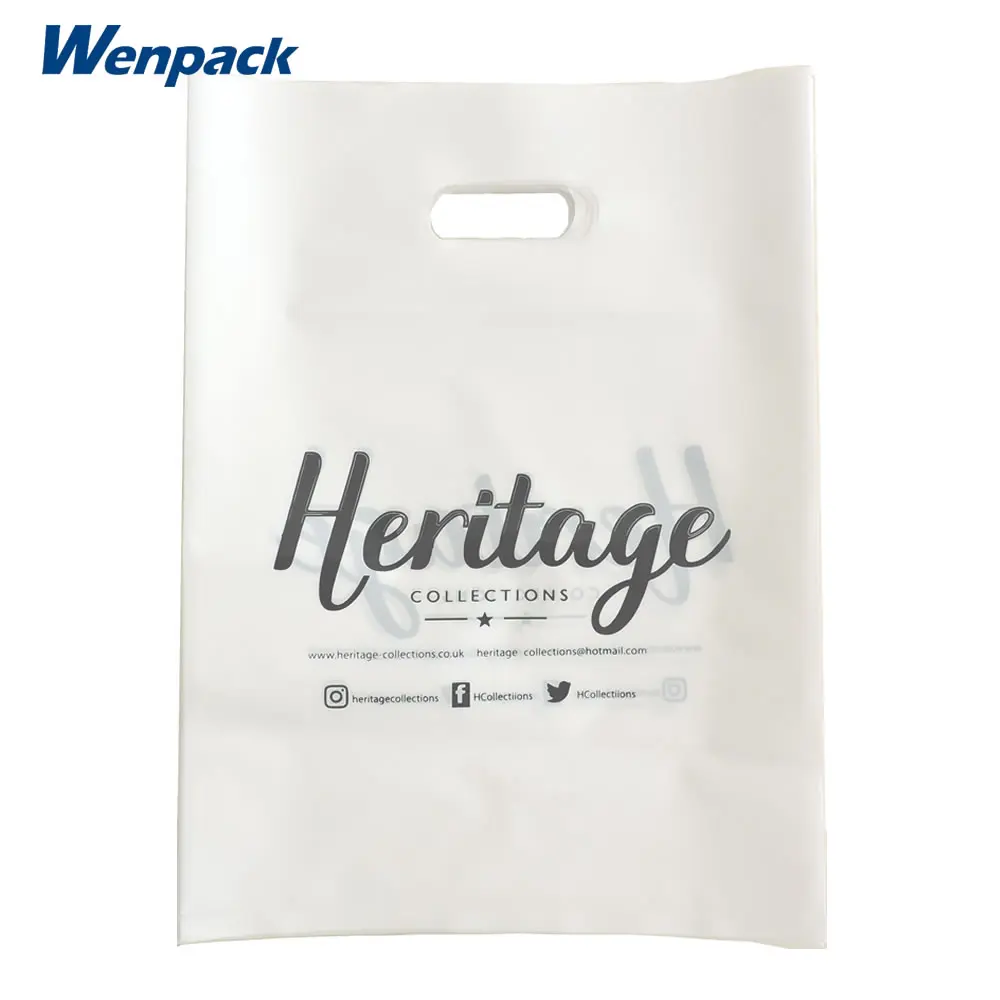 35x45cm custom print logo plastic gift bags for cloth packaging and