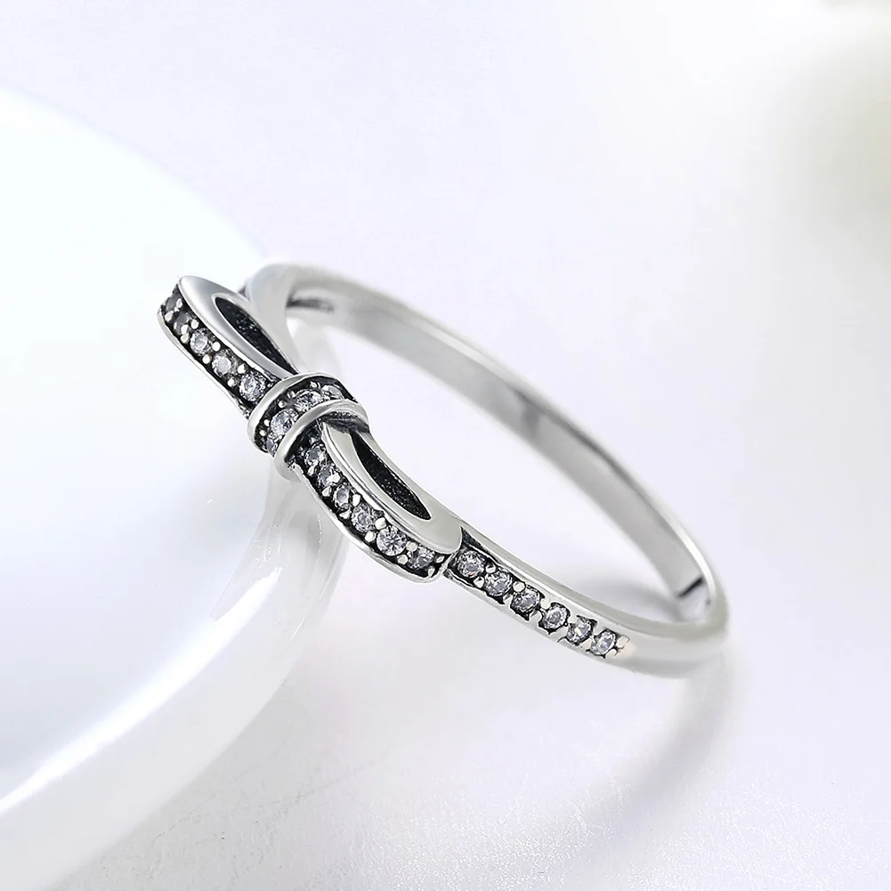 Liffly Silver 925 Ring for Women Butterfly Wedding Engagement Jewelry Diamond Rings Fine Jewelry
