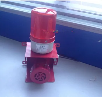 

Industrial Audible and Visual Alarm Device Small Warning Beacon Light Siren Waterproof Beacon Siren Alarm Sound 220V