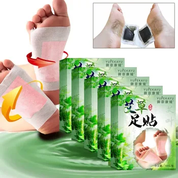 

10pcs Foot Pads Wormwood Extract Health Care Detox Help Sleep Relax Patch Promotion Price