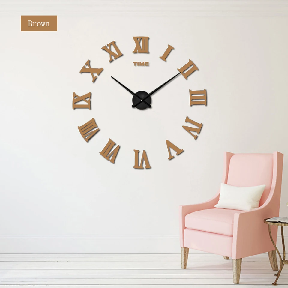Muhsein 3d diy акриловые miroir настенные часы наклейки часы кварцевые современные reloj de pared украшения дома Новые