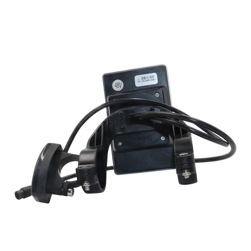 Cheap 36V 48V LCD Electric Bike Display In Motion on the Handlebar Waterproof Connector Control Panel Cycling Parts Accessory Battery 3