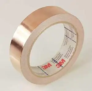 

DHL Shippping 3M 1181 copper foil EMI shielding tape with conductive adhesive,10mm x 16.5M/roll, Pack of 10