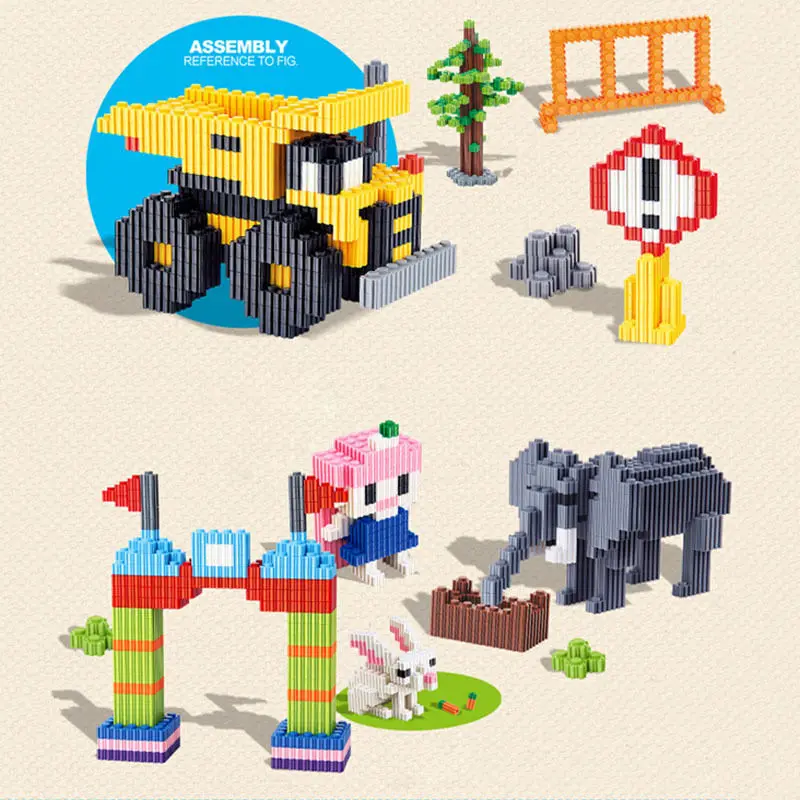 

200pcs/Pack Building Blocks DIY Creative Bricks Toys for Children Educational Kids Toy Gifts Bricks 0.9cmx0.8cm